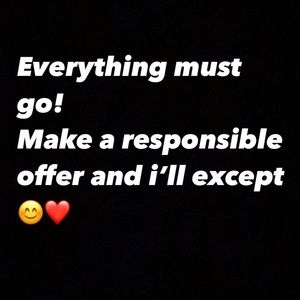 Everything must go! Make a responsible offer :)